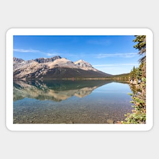 Calm Lake and Mountains Sticker